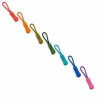 Tirette de fermeture éclair en TPU durable avec cordon en nylon, tirette personnalisée pour sac à outils, vêtements de travail, accessoires vestimentaires