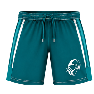 Conjunto de Camiseta y Pantalones Cortos de Rugby en Blanco y Verde Azulado, Cuello en V, Uniforme de Equipo, Transpirable, Ligero, Personalizable, Ropa Deportiva de Entrenamiento - Product Image 6