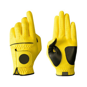Gants de golf en cuir véritable respirant antidérapant de qualité supérieure pour les sports de plein air, équipement de golf professionnel - Product Image 1