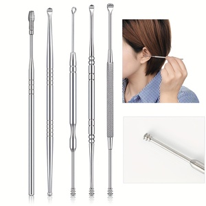 Premium Stainless Steel Ear Wax <b>Removal</b> Kit with Multi Design Ear Picks and Storage Case Safe Reliable Ear Cleaning <b>Tools</b> - Product Image 1