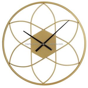 Antique Style Luxury Iron Single Face Needle Display Battery Operated <b>Modern</b> Classic Wall <b>Clock</b> Home Decor Living Room Office - Product Image 1