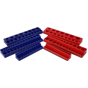 Set Organizzatore Magnetico per Bussole da 6 Pezzi, Include Vassoi per Bussole Metriche e SAE da 1/4\", 3/8\", 1/2\", Contiene 141 Pezzi - Product Image 2