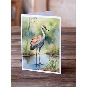 การ์ดโน้ตเปล่าลายนกกระเรียนขนาด A7 5x7 นิ้ว แพ็ค 8 ใบ พร้อมซองจดหมายสำหรับการ์ดอวยพร รุ่น D0100HA6YHY - Product Image 2