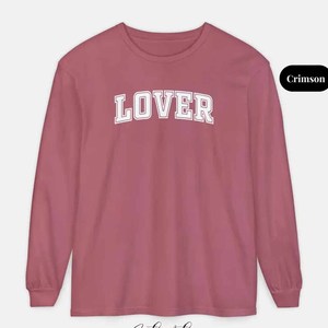 Camiseta de Manga Larga Crunchberry Lover, Unisex, Rosa, Cuello Redondo, Estilo Holgado, Informal, Tejida, 100% Algodón, Estampado Frontal - Product Image 2