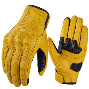 Custom Color Breathable Windproof Leather Hand <b>Grips</b> Hot Sale Outdoor Motocross <b>Gloves</b> - Product Image 1