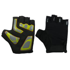 Gants de cyclisme d'été respirants en polyester à demi-doigts, antidérapants, coupe-vent, légers, avec sangle de poignet réglable pour sports de plein air - Product Image 1