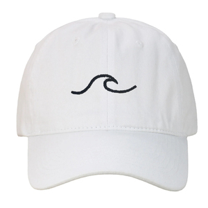 <b>Wave</b> Pattern Embroidered Baseball <b>Cap</b> For Men Women Vintage Washed Cotton Sun Hat Outdoor Sport Unisex - Product Image 5