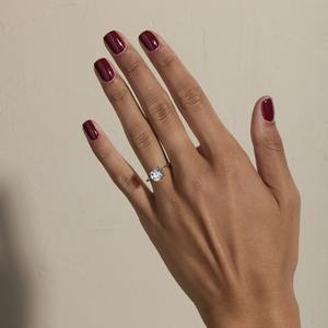 Anillo de Compromiso Solitario con Diamante Cultivado en Laboratorio de 2 Quilates, Oro de 14K con Baño de Rodio, Corte Brillante, 4 Puntas, Clásico, Certificado IGI, Personalizado, Fino - Product Image 4