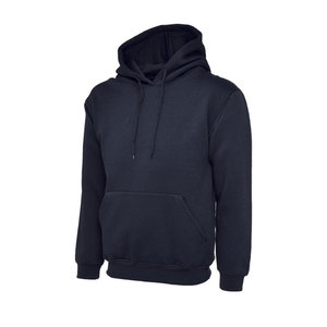 Wholesale Trendzo Clothing Luxury Custom <b>Men's</b> Front Logo <b>Pullover</b> Hoodie 100% Cotton 350g Fleece No Drawstring Comfortable - Product Image 4