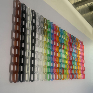 Eslabones de cadena de resina, cadena de resina decorativa, eslabones de cadena de resina para pared, eslabones de cadena de poliresina - Product Image 1