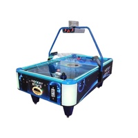 Table de hockey sur air électrique commerciale pour 2 joueurs, machine de jeu en métal, version anglaise