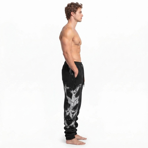 Pantalones Deportivos Personalizados para Hombre, Estilo Urbano, con Cordón en la Cintura, Tejido Grueso, Pantalones Deportivos Apilados - Product Image 4