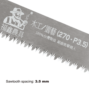 Venta caliente Productos de herramientas de sierra 270mm P3.5mm Sierra manual de poda para aserrar tacos - Product Image 4