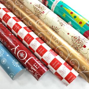 Papier blanc vierge double face enduit, écologique, de qualité supérieure, personnalisé en usine, avec impression, pour emballage cadeau, rouleau commercial - Product Image 4