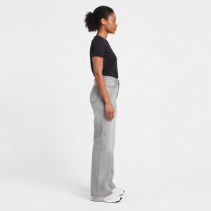 Pantalones Vaqueros Acampanados de Mezclilla Lavada para Mujer, Cintura Media, Estilo Casual Americano, Pantalones de Mezclilla para Dama, Moda Urbana - Product Image 3