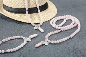 Rosario Islámico Tasbeeh Hecho a Mano con 100 Cuentas de Acero Inoxidable Natural, Ligero, Personalizable en Color, para Hombres y Mujeres - Product Image 4