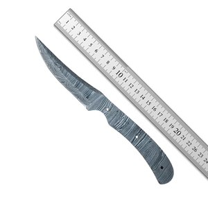 Cuchillo de Caza Burraq Ecommerce, Hecho a Mano, de Acero de Damasco, Hoja Lisa, Multifuncional, con Patrón de Gota de Lluvia, 7.5 Pulgadas, ODM/OEM, DIY - Product Image 2