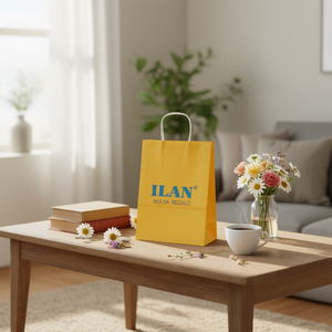 Borsa Regalo Iln 31x15x41 Cm in Carta Gialla - Product Image 3