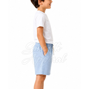 Shorts pour garçons de haute qualité avec cordon de serrage, 100% coton, légers et respirants pour les activités quotidiennes, le sport et les sorties décontractées - Product Image 2