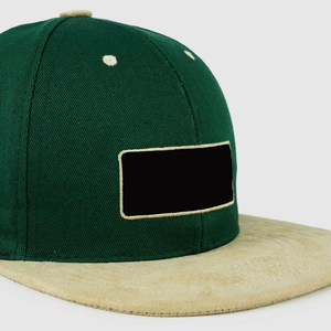 Casquette snapback de bonne qualité en tissu uni avec logo personnalisé, casquette snapback classique à 5 panneaux avec motif uni - Product Image 5