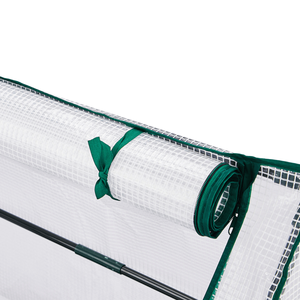 Mini serre blanche 36*18*33 pouces avec couverture en PE pour plantes d'intérieur et d'extérieur, jardinage, serre pour jardin et cour arrière - Product Image 3