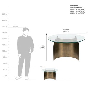 Mesa de Centro Moderna Redonda con Base de Esfera de Mármol, Marco de Aluminio, Tapa de Vidrio Templado, Plegable, Mueble para Sala de Estar, Decoración - Product Image 5