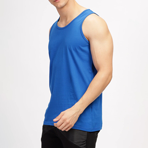 Débardeurs de sport premium 230 GSM pour hommes, en coton, personnalisables avec logo, unis, sans manches, pour musculation et fitness - Product Image 4