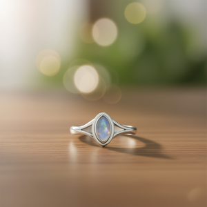 Moonstone Fine Pendant <b>Necklace</b> <b>Ring</b> 2.8 Grams - Product Image 3