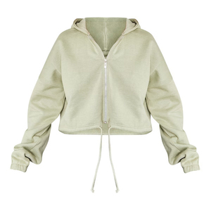 เสื้อฮู้ดครอปพิมพ์ลายแฟชั่นสำหรับผู้หญิง ฤดูหนาว ผ้าฟลีซนุ่ม แขนยาว สวมใส่สบาย สไตล์ลำลอง สตรีทแวร์ ออกกำลังกายได้ - Product Image 1