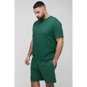New Summer Men's Running Sportswear Tracksuit <b>Sets</b> Jogging Suits Plain Running Short Men's 2 Piece Short <b>Set</b> cotton Breathable - Product Image 1