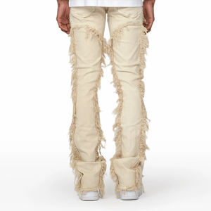 Prix de gros - Jeans en denim pour hommes tendance - Design personnalisé - Qualité supérieure - Jeans décontractés de style droit - Product Image 2