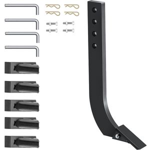Tige de lame de scarificateur de 18 pouces à 4 trous, tige de scarificateur amovible à dents coniques, tige de scarificateur de 18 pouces à 4 trous, accessoires pour outils de scarification - Product Image 1
