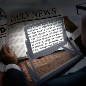 Lupa LED de página completa 5X con soporte plegable - Product Image 2