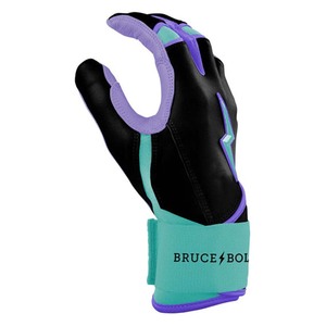 Adult Baseball Batting Gloves <b>Hook</b> Loop Closure Ambidextrous Lightweight Durable Flexible Breathable Leather Non-Woven Fabric - Product Image 2