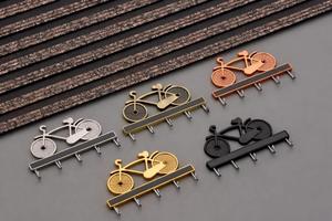Wholesale Handmade Decorative Brass <b>Gold</b> Cycle Design <b>Wall</b> Mounted Ceramic <b>Hooks</b> for Clothes Hanger Classic Brass Keyholder - Product Image 1