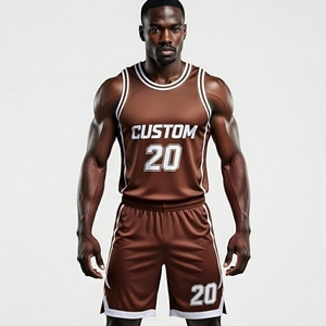 Tenues de basketball professionnelles personnalisées OEM/ODM avec logo imprimé, respirantes, 100 % polyester, anti-bactériennes et anti-UV - Product Image 1