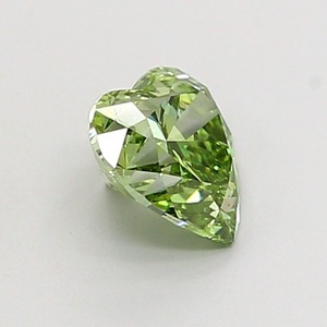 Diamant de laboratoire CVD vert vif fantaisie taille cœur de 1,01 carat, clarté VS1, polissage excellent, pierre précieuse non montée - Product Image 4