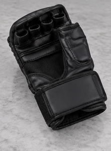 Gants d'entraînement MMA professionnels avec protection rembourrée des jointures, construction en cuir PU, sangle de poignet réglable en velcro - Product Image 2