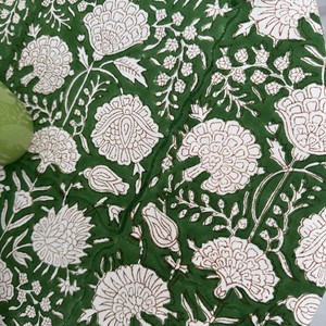 Handmade Premium Quality Floral Hand Block Printed Cotton <b>Tablecloth</b> for Weddings Customizable Modern Design - Product Image 5