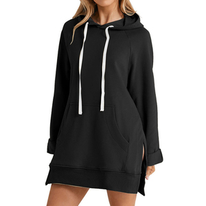 Custom Design 100% Cotton Women Hoodies Light Weight High Quality Vintage Breathable Pocket Winter for Unisex - Product Image 4
