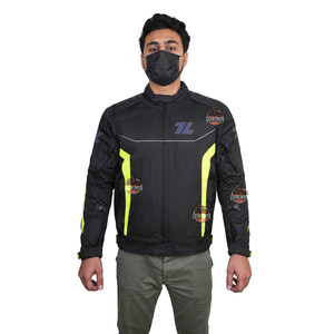 Veste de moto textile Cordura respirante unisexe de qualité supérieure pour le tourisme d'aventure avec protections CE amovibles - Product Image 2