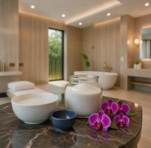 เกลืออาบน้ำหินหิมาลัยธรรมชาติ ปลอดภัยต่อสิ่งแวดล้อม สำหรับสปาบำบัดด้วยแร่ธาตุ ผสมน้ำมันไม้จันทน์หอม สำหรับการดูแลร่างกายด้วยอโรมาเธอราพี ดีไซน์ทันสมัย - Product Image 3