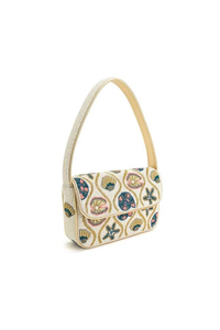 Sac à bandoulière de qualité supérieure, fait main, brodé de perles, personnalisable, imprimé en typographie, pour les occasions festives, les mariages et les soirées - Product Image 2