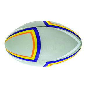 Balón de Rugby Profesional de Cuero PU Antideslizante, Balón de Rugby Duradero para Entrenamiento y Partidos, para Práctica Deportiva - Product Image 1