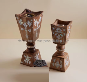 Nouveau design arabe incrustation de nacre brûleur d'encens mubkahara Bakhoor pour le Ramadan - Product Image 6