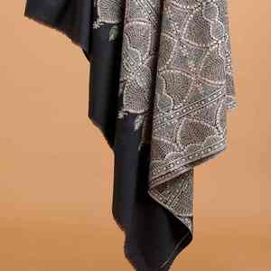Luxury Embroidered Pashmina Wool <b>Shawl</b> Soft Warm Breathable Traditional Handcrafted Solid Men's Winter <b>Wrap</b> Formal Casual - Product Image 5