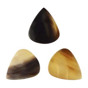 Púas de Guitarra de Cuerno de Búfalo Premium, Pulimentadas a Mano, Plectro de Tono Suave para Guitarra Acústica y Eléctrica - Product Image 1