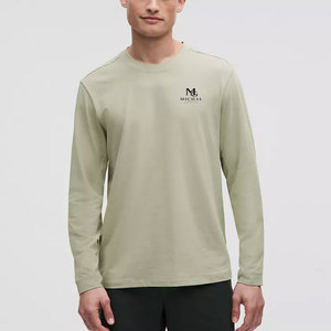 Camiseta de Hombre de Manga Larga con Costuras Duraderas y Tacto Suave, Diseño Clásico, Estilo Urbano para el Día a Día con Calidad Duradera - Product Image 1