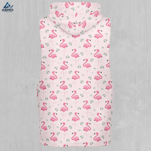 Nouveauté 2026 – Service OEM/ODM – Sweat à capuche sans manches rose et blanc fait main au design unique – Produit très demandé pour l'extérieur - Product Image 5