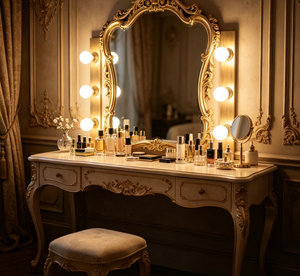 กระจกเงา Heavenly Mirror สำหรับตกแต่งผนังทรงโค้ง กรอบทองเหลือง หนา 6 มม. ขอบหนา 10 มม.  งานแฮนด์เมด ไม่ใช้ไฟฟ้า - Product Image 6